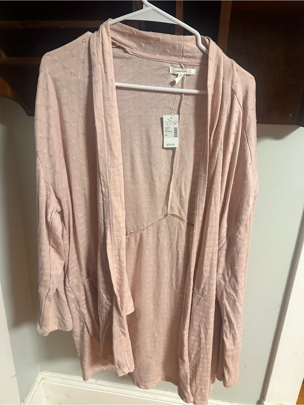 Barefoot Dreams Blush Open-Front Knit Robe